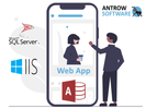 What are the steps to Migrate you MS-access database to a Web App with the services from Antrow Software?